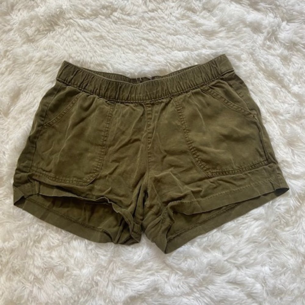 military green shorts